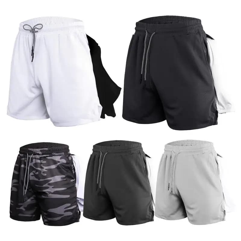 Men's Casual Sports Fitness Shorts Lightweight Drying Shorts Sports Shorts For Walking Race Cycling Boxes Wrinkled
