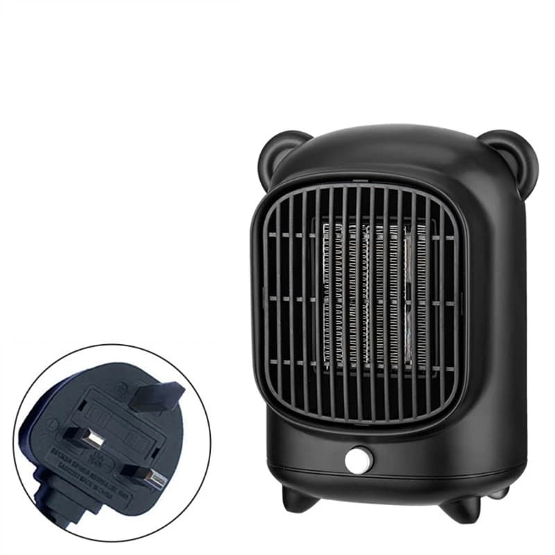 M2EE 500W Mini riscaldatore elettrico portatile termoventilatore da tavolo PTC riscaldamento in ceramica ventilatore ad aria calda Home Office Warmer per l'inverno
