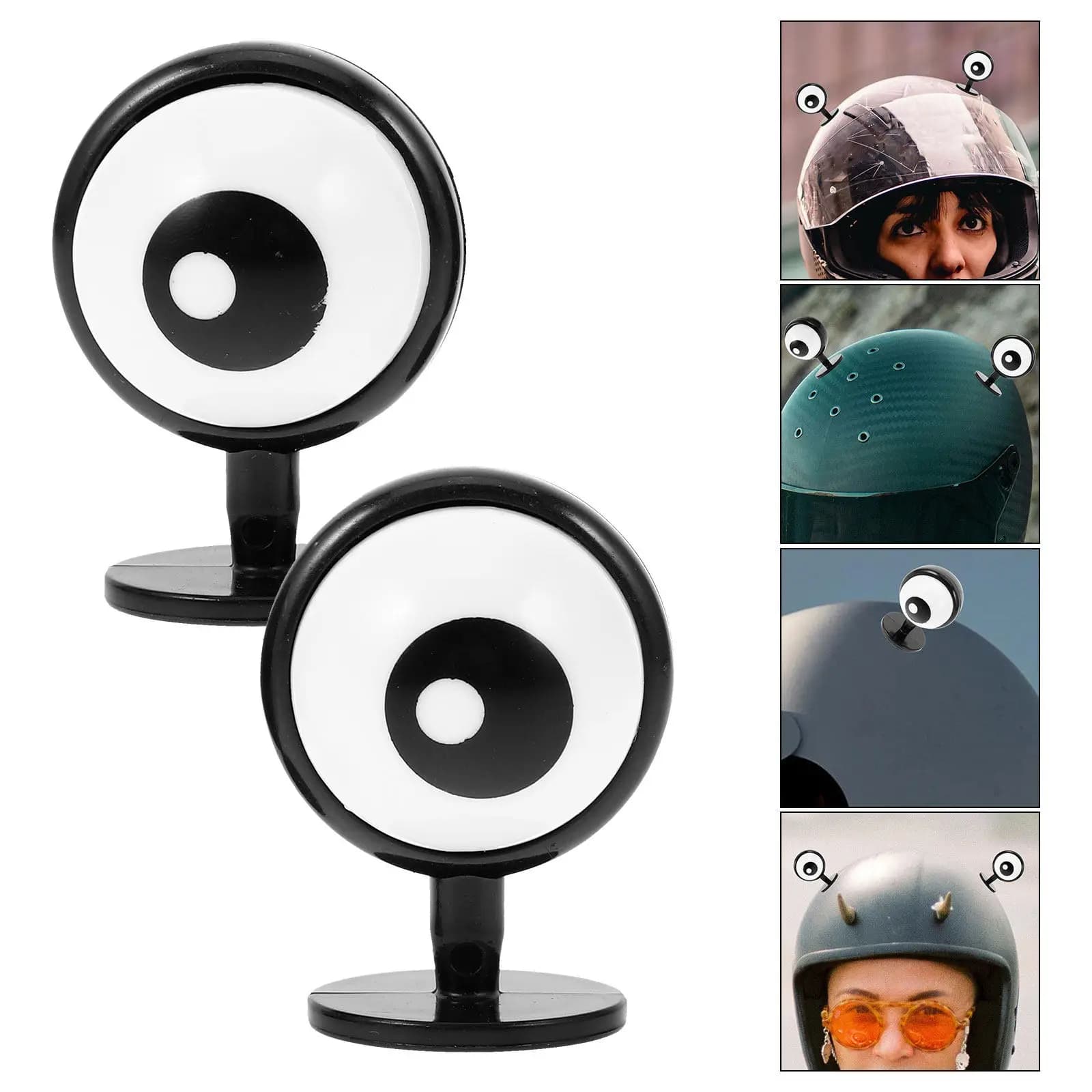 Adesivi 3D Decorativi per Occhi, Adorabili Corna per Caschi da Moto, Eleganti e Facili da Applicare, Accessori Decorativi per Bici