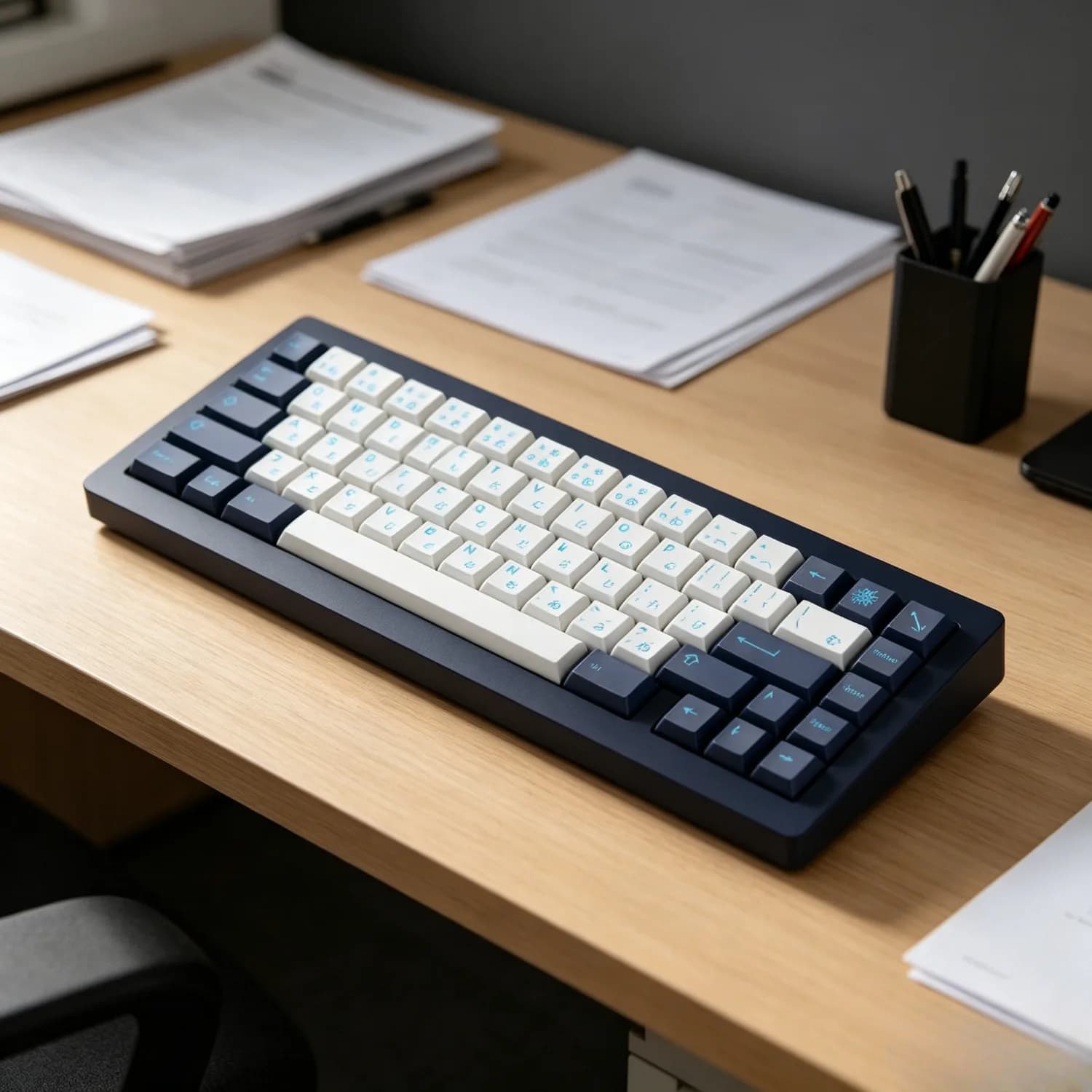 GMK Calm Depths Keycap Deep Sea PBT Dye Sub Keycaps Cherry Profile Split Spacebar Custom Mechanical Keyboard Keycap