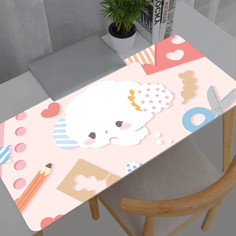 Tappetino per mouse Kawaii, accessori da gioco, tappetino per tastiera da scrivania, tappetino per mouse, resistente, per PC, notebook, computer, Cogimyun, Sanrio, Mini PC Gamer