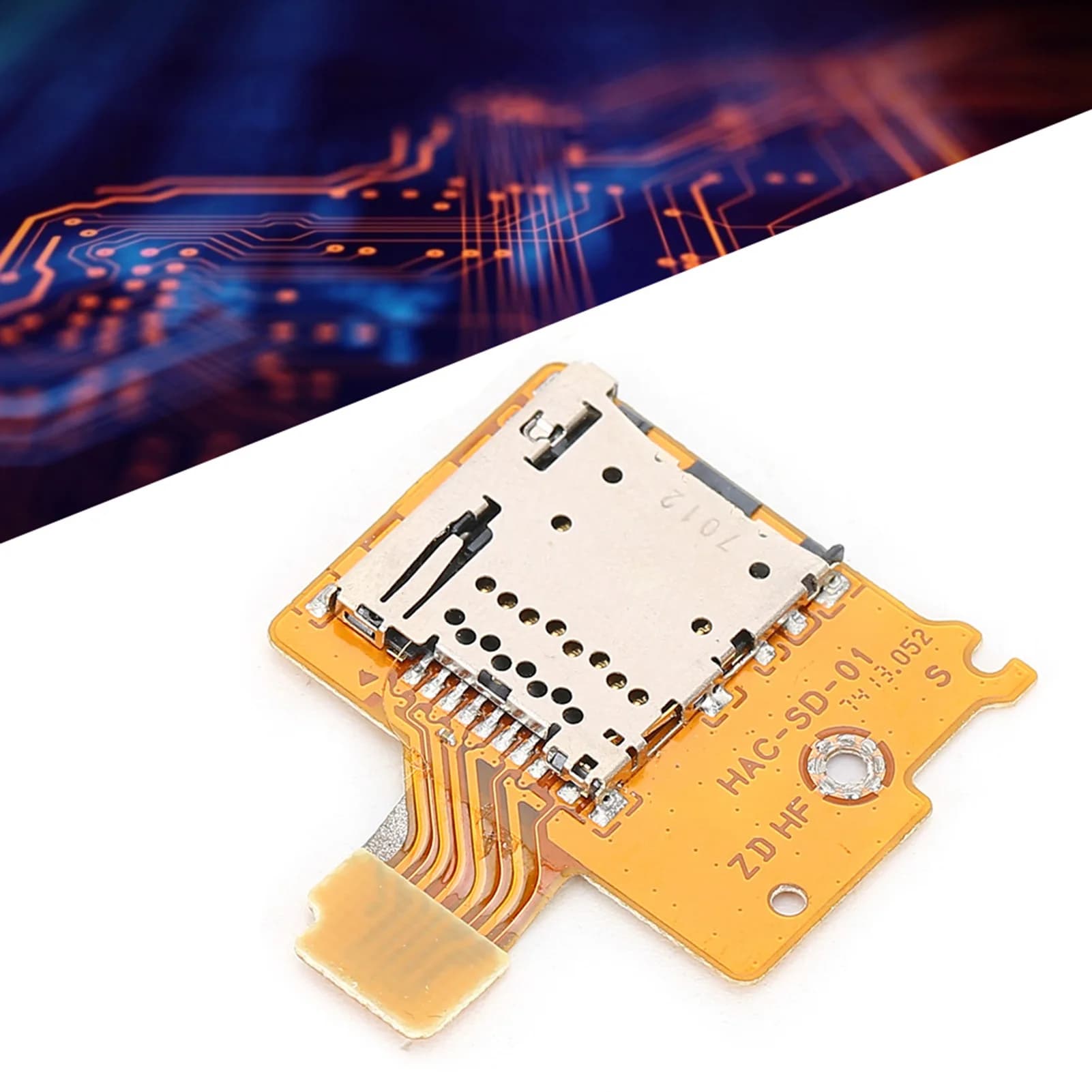 Micro Memory Card Slot Memory Card Slot Replacement Socket Card Reader Board Replacement for Nintendo switch NS Console