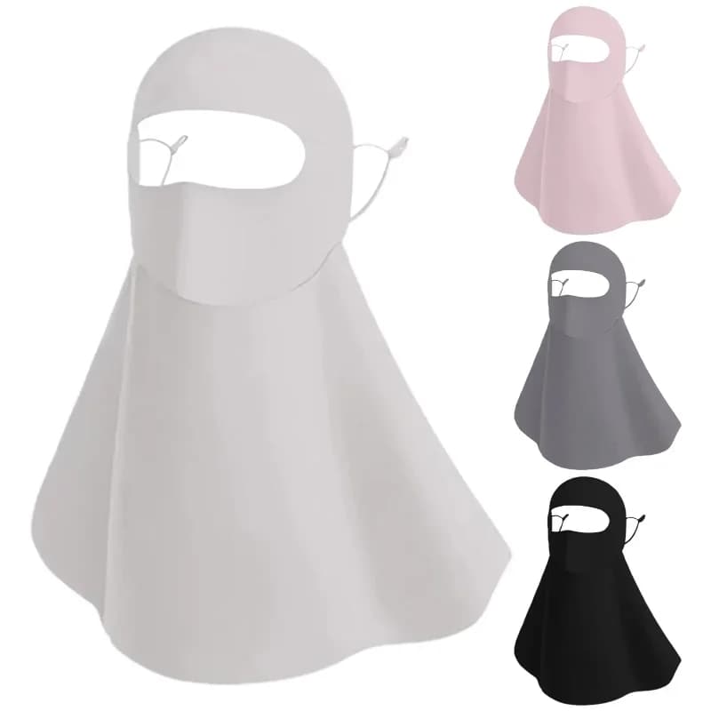 Sunscreen Full Face Mask Summer Neck Face Mask UV Protection Breathable Sun Protection Masks Veils Outdoor Sport Face Cover