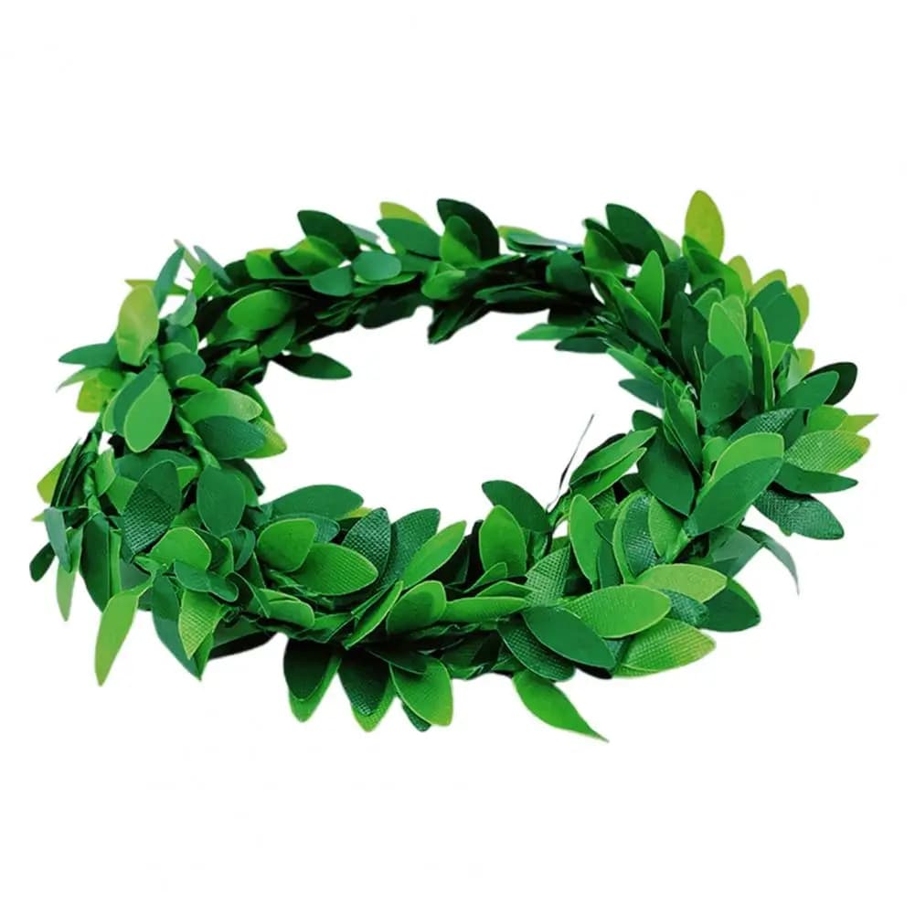 Artificial Green Plants 5pcs Artificial Green Leaf Garland Kit 100cm Fake Vine Rattan Decoration Indoor Outdoor Hanging Mantle