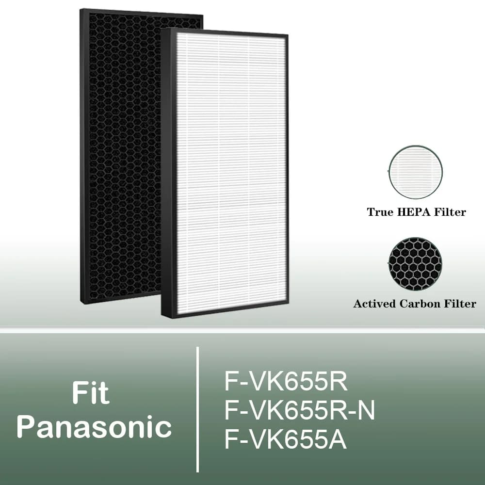 F-ZXKP55Z F-ZXKD55Z Replacement HEPA and Carbon Filter for Panasonic air purifier F-VK655R F-VK655R-N F-VK655A