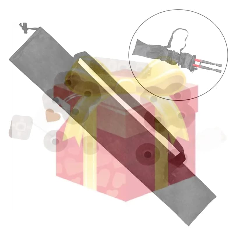【HG】Borsa Impermeabile Nera per Bastoncini da Trekking, Porta Bastoni da Escursionismo in Oxford, Portatile con Cordoncino per Campeggio e Escursioni