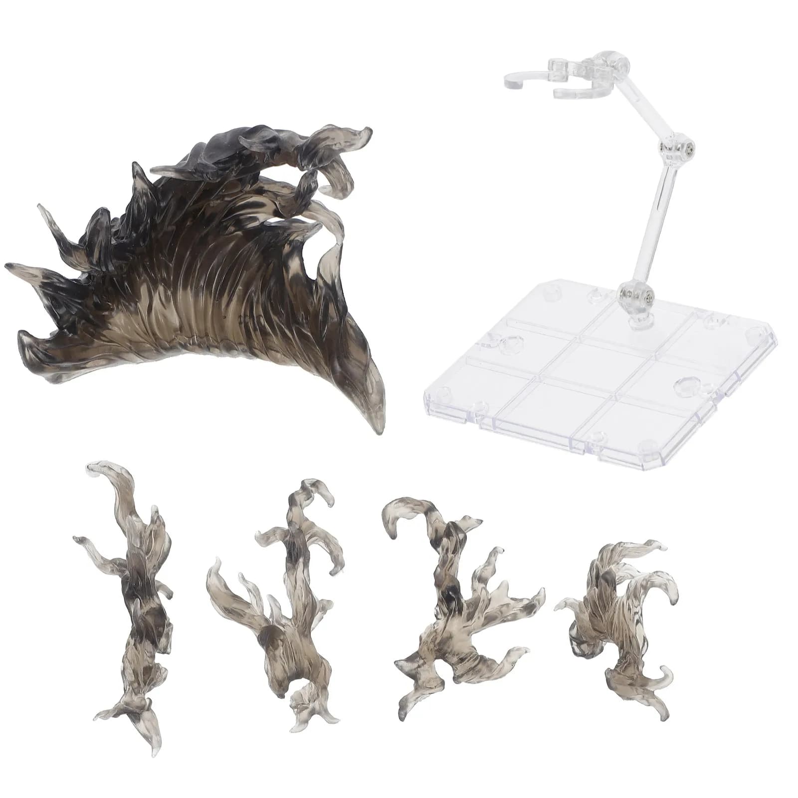 Set di Supporti per Action Figure con Effetto Fiamma, Espositore in Plastica Premium Fai-da-Te, Robusto e Portatile con Base Piatta per una Stabile Esposizione
