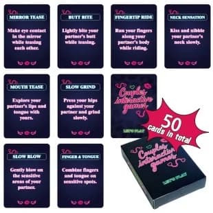 50 Carte da Gioco per Coppie, Giochi Romantici Interattivi per Adulti, Divertimento in Camera da Letto e Carte per Migliorare la Relazione, Intime