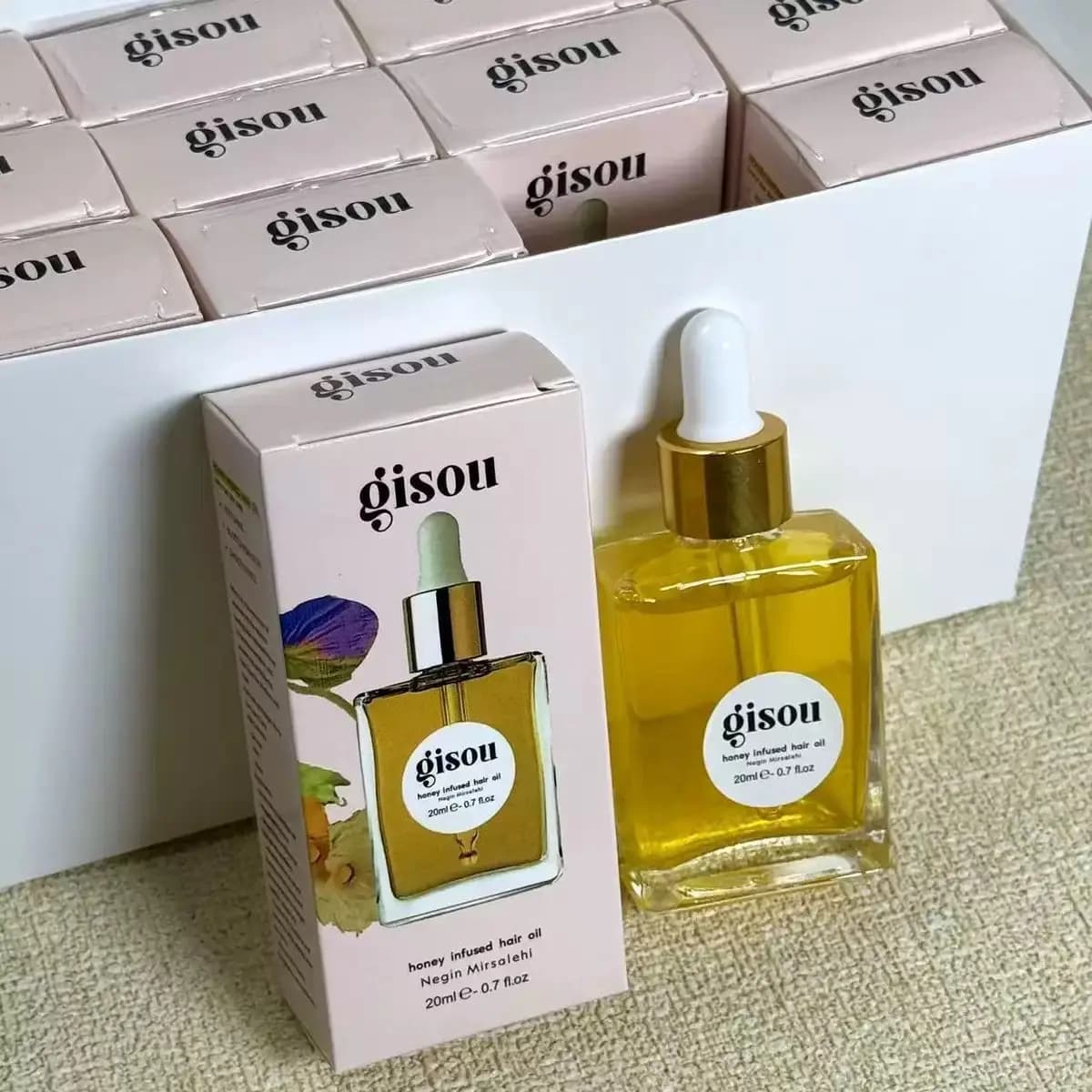 Honey Gisou Hair Oil, Travel Size, Enriched with Honey Mirsalehi for Nutrition and Hydrating in Depth, Gift for Girls
