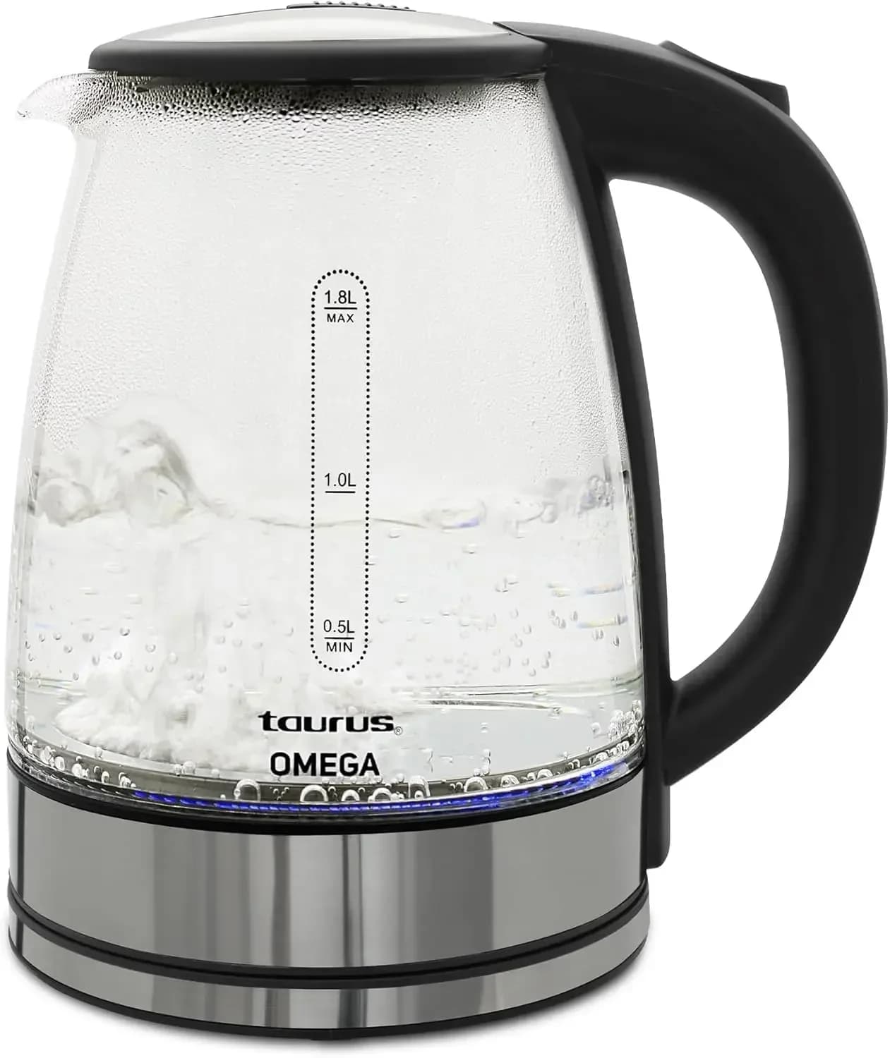 Bollitore elettrico senza fili – Bollitore per acqua calda in acciaio inossidabile da 1,7 litri | Bollitura Rapida, 360 ° Base girevole, spegnimento automatico, senza BPA