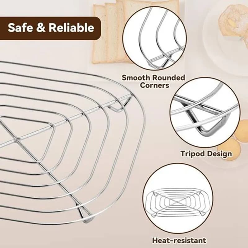 For Ninja Crispi FN101GY 20X20cm Air Fryer Replacement Steamer Rack- For Air Fryer Accessories