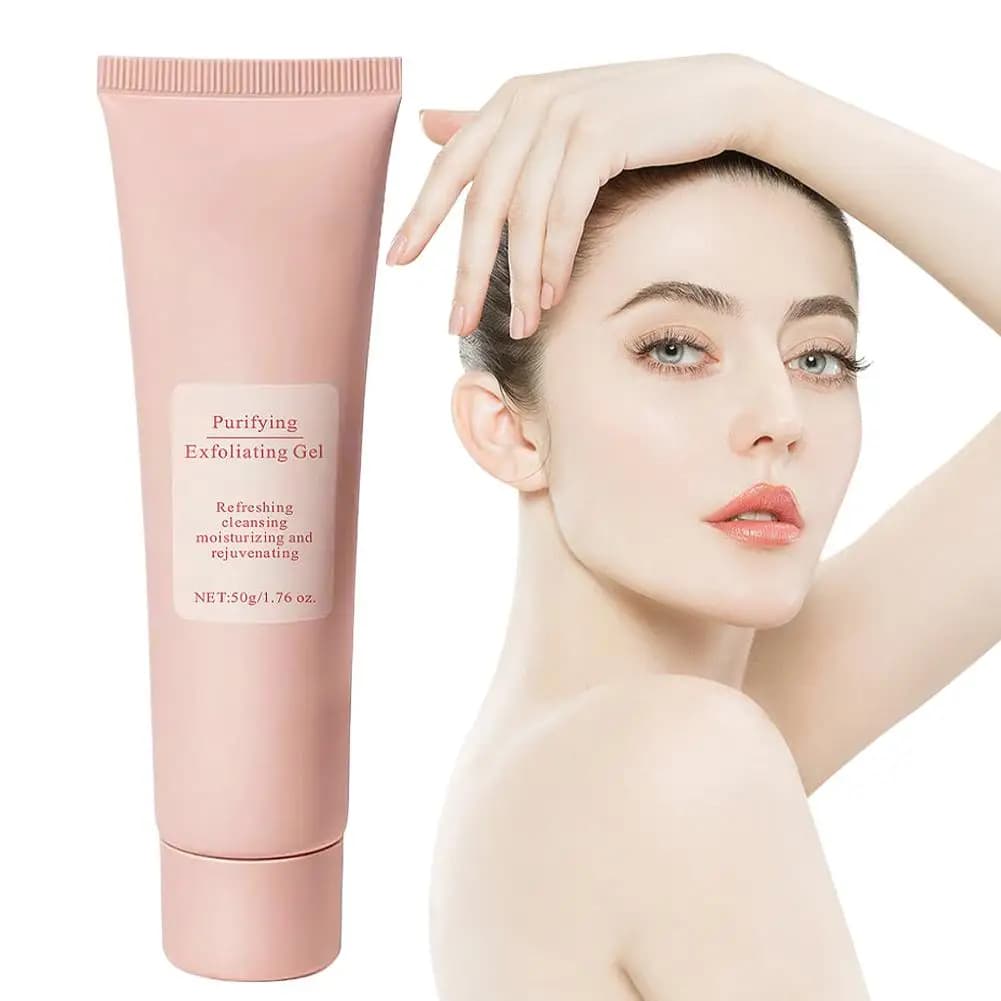 50g Gel Esfoliante Purificante Gel Esfoliante Scrub Fango, Strofinare Viso Idratante Corpo Sfregamento Pelle Del Viso Fango Scrub Gel Pulito C0Q8