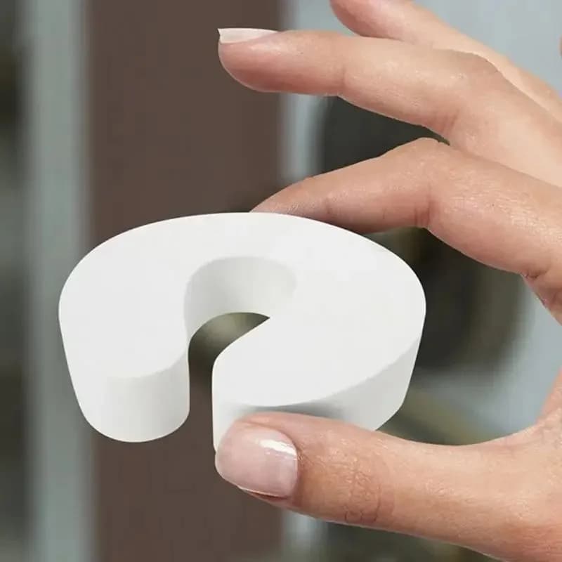 Set di 6 Fermaporte a Forma di C in Schiuma, Blocco di Sicurezza per Bambini, Protezione Antipizzicamento per la Sicurezza Domestica