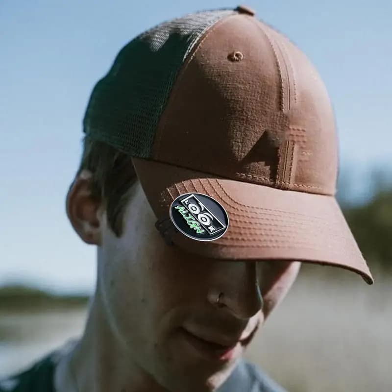 Clip per cappello con pennarello per pallina, supporti magnetici per pallina da golf con occhi carini, design per utensili in metallo, fissa facilmente combinazioni di accessori