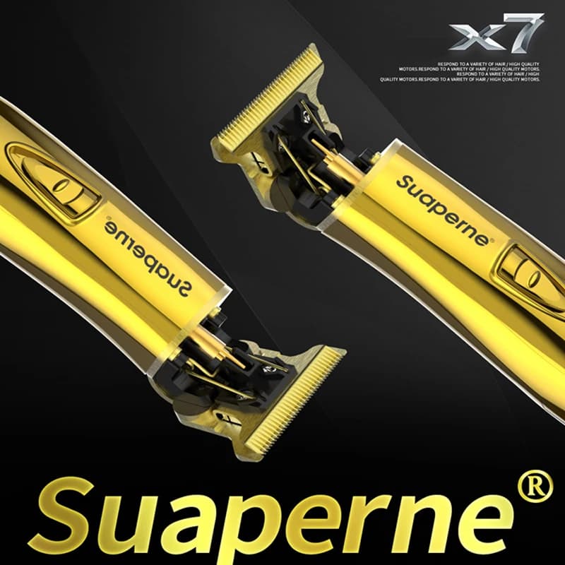 Suaperne X7 Precision Electric Professional Haircut 0.1mm Haircut Beard Machine Contouring Finish Barber Tool