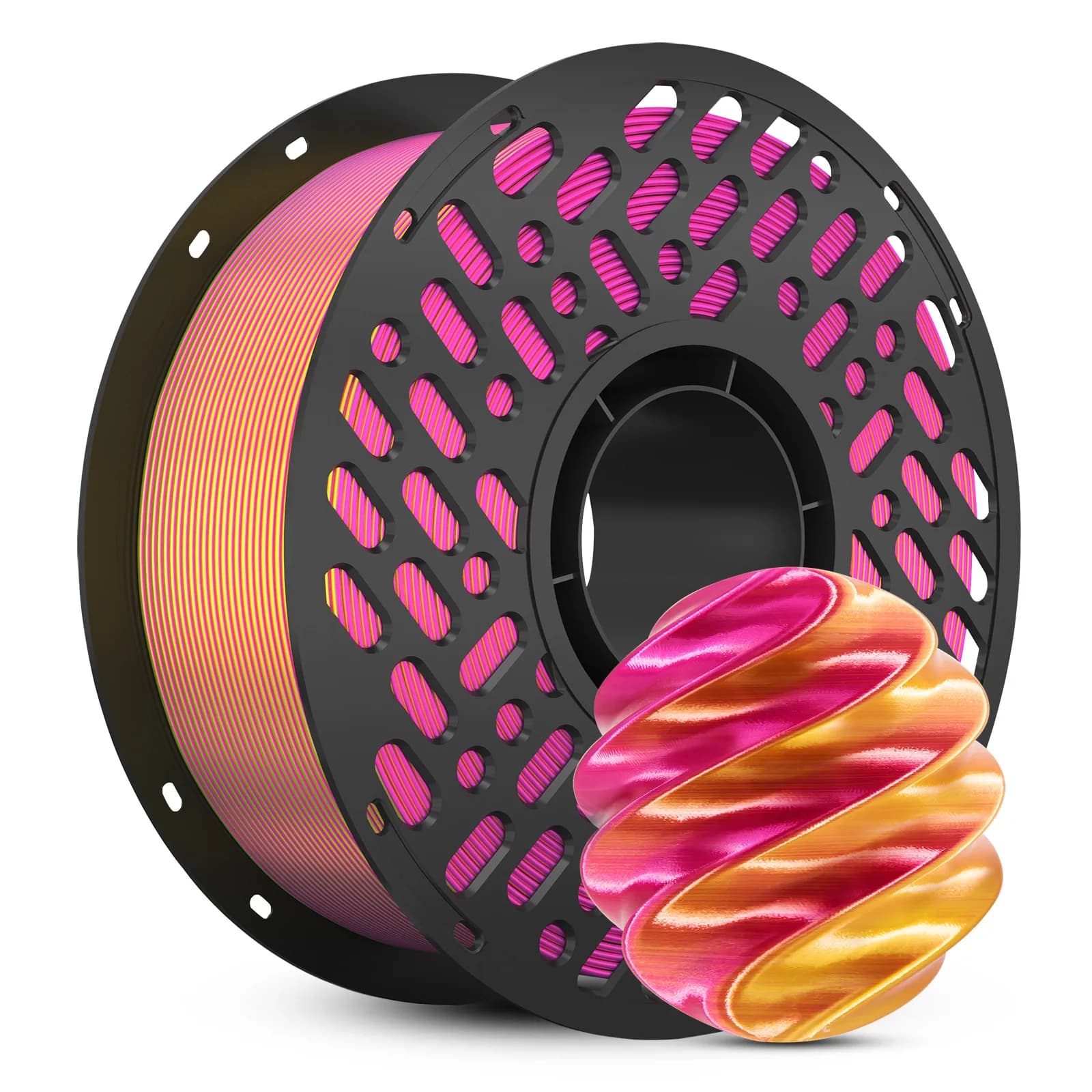 Filamento per Stampante 3D PLA 1.75mm, 1KG, Multicolore Sfumato, Materiale per Stampante PLA Multicolore