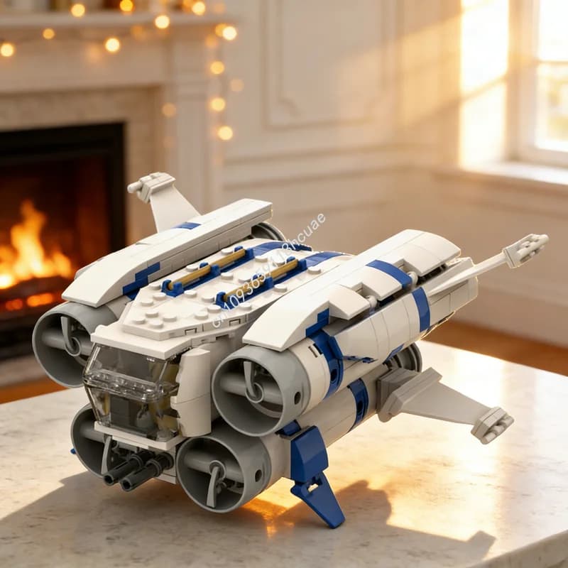 345 Pezzi MOC Modello Quadjumper Ispirato alla Battaglia Stellare dei Ribelli, Blocchi da Costruzione, Regalo di Natale, Giocattoli Educativi per Bambini, Regalo di Compleanno