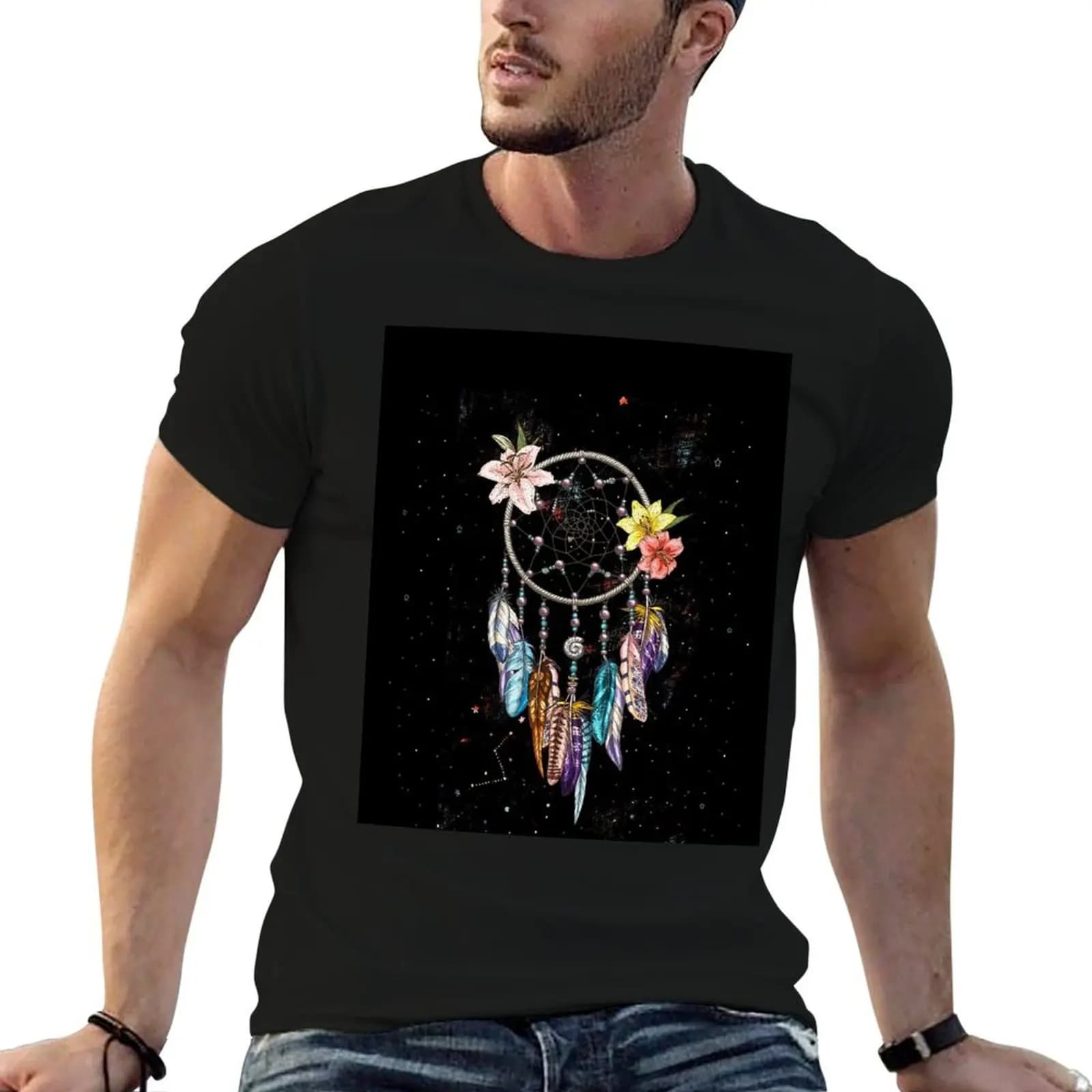 Dream Catcher T-Shirt t shirt custom print t shirts for man cotton soft t shirts for man slim fit T-shirt