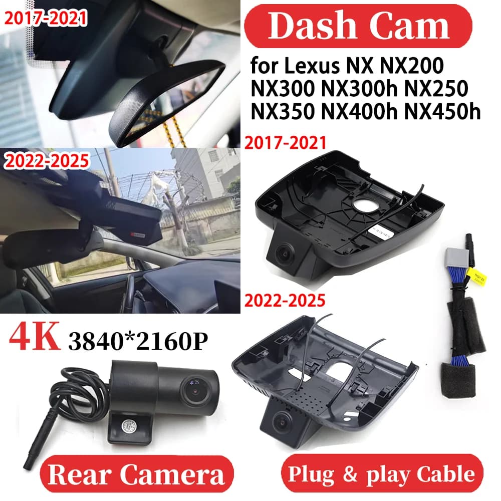 ZJCGO for Lexus NX200 NX300 NX300h NX250 NX350 NX400h NX450h Auto 4K Video Recorder DVR Dash Cam Dash Dash Cam Dashboard Photo Camera Night Vision