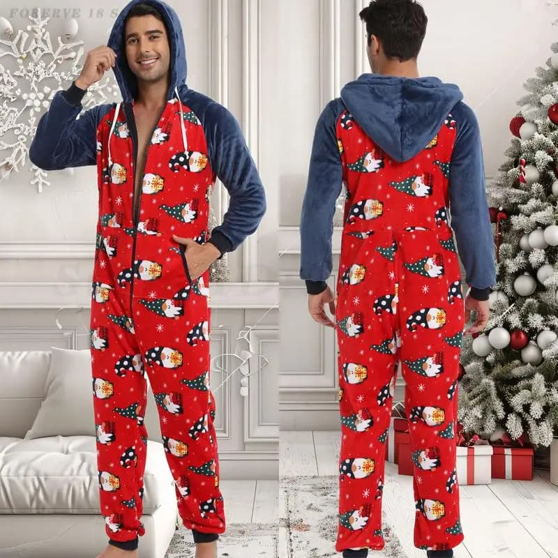 Cartoon Con Cappuccio Onesies Indumenti Da Notte Invernale Corallo Pile Da Uomo Tuta Pigiama Kigurumi Addensare Caldo Pigiama di Flanella Allentato Abbigliamento Per La Casa