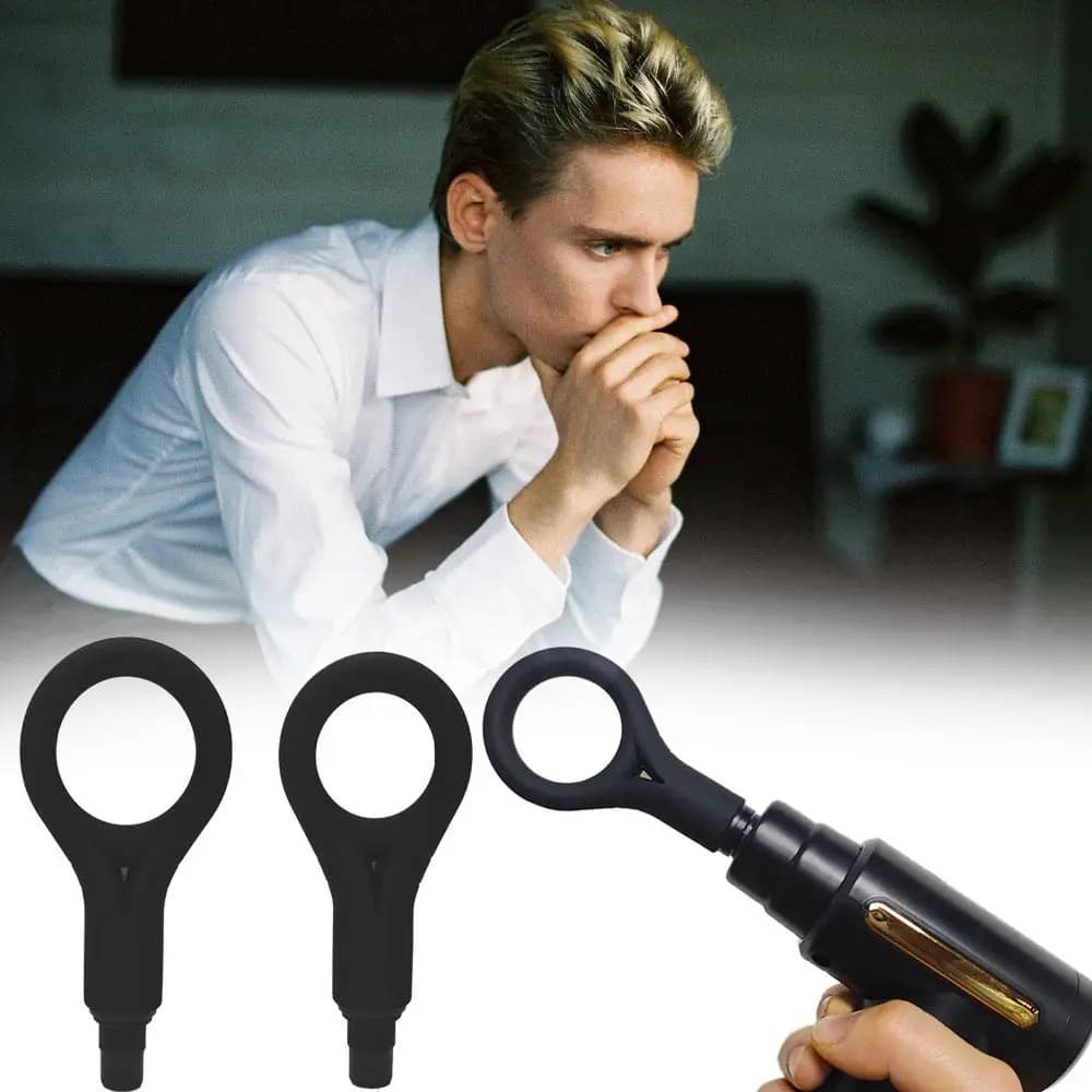 Adjusted Gun Fun Adapter Soft Silicone self-defense, Interesting men's foam Experiences Special Toy Head Roller Massa V5U2