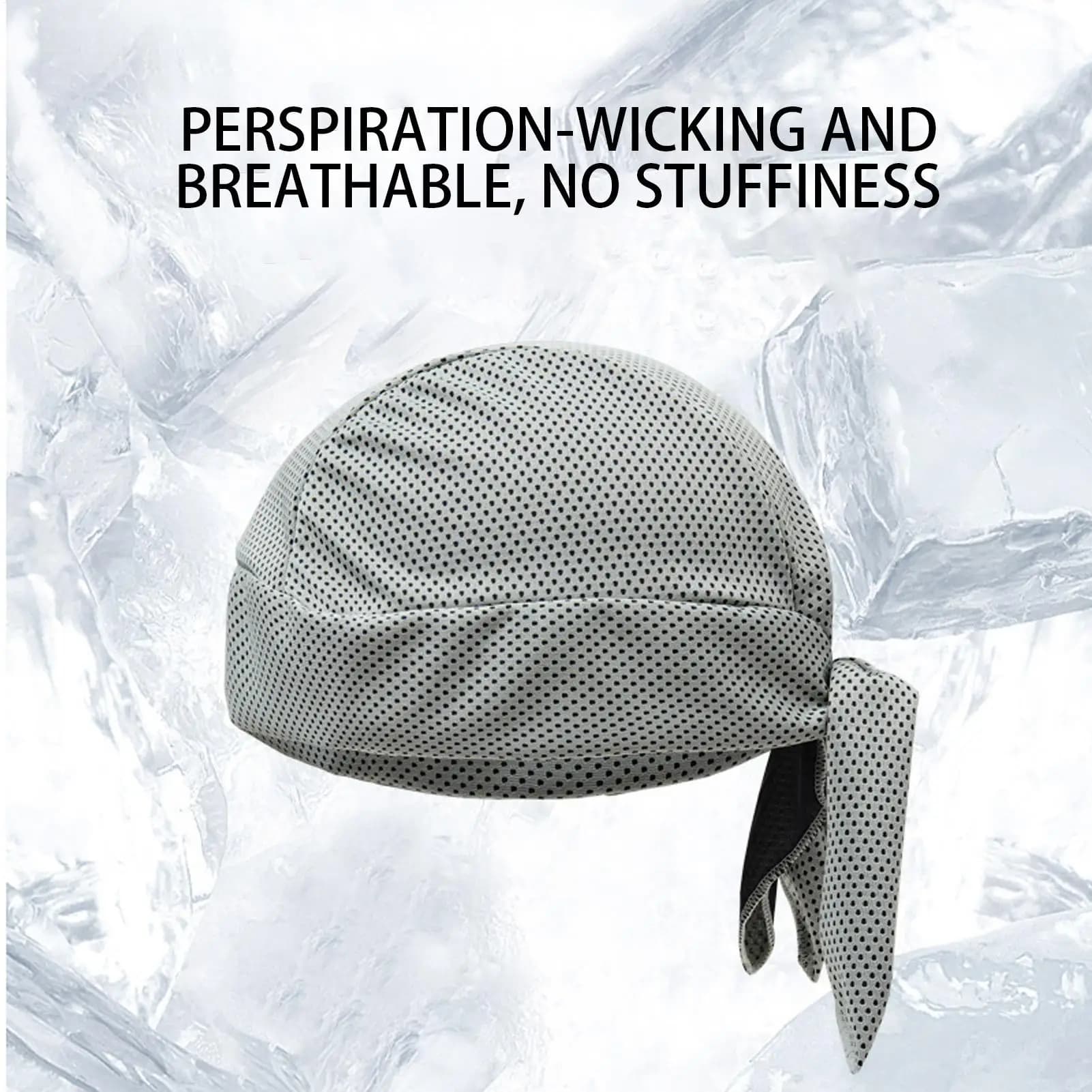 Cycling Hat Under Helmet Quick Dry Sweat Wicking Doo Rag Cycling Ca p Head Scarf Summer Men Running Riding Bandana Headscarf