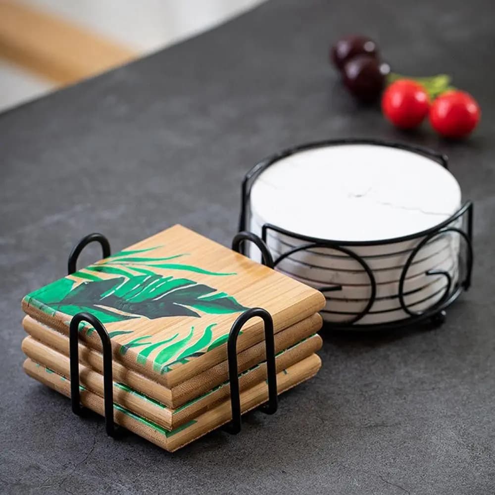 Wallets for round and square sub-mills Organizer for mats Kitchen Gadgets Mats for cups Wallet for cups Glass cup holder
