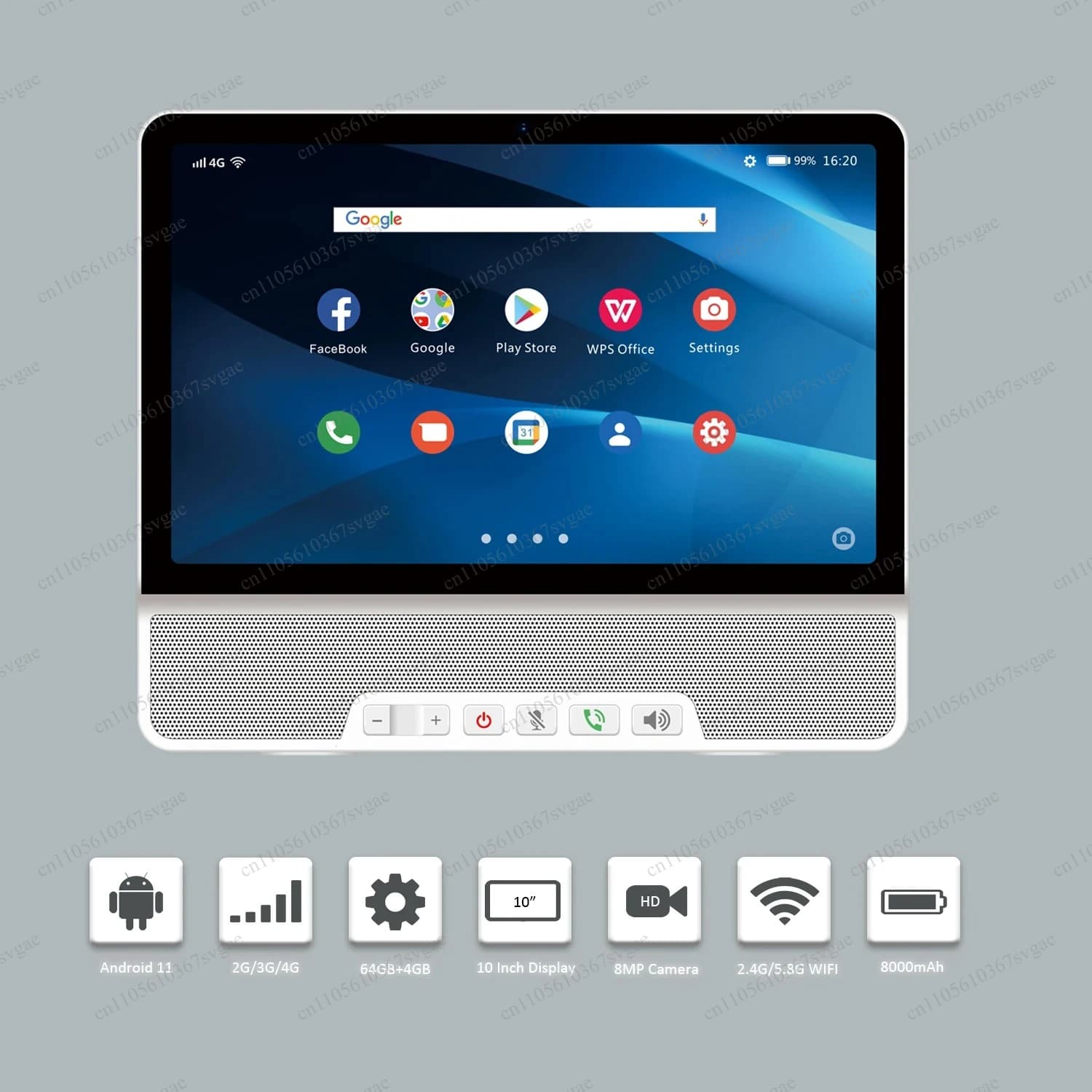 Telefono Cordless Intelligente LS890 LTE, Telefono con Videochiamata Android e Grande Schermo, Telefono Fisso Wireless con Scheda SIM 2G 3G 4G