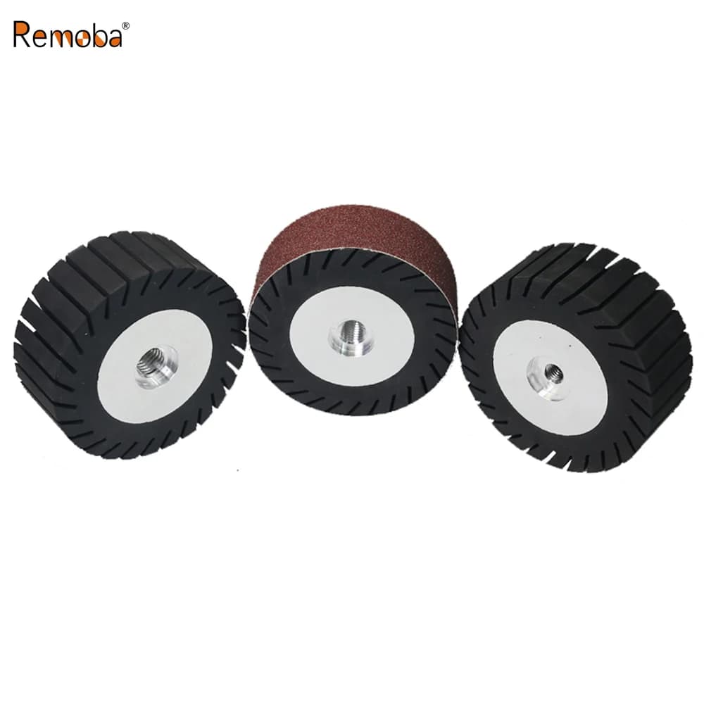 Ruota centrifuga per smerigliatrice angolare da 4 pollici (100x40mm) P60-P800, manicotti abrasivi a tamburo per levigatura e lucidatura