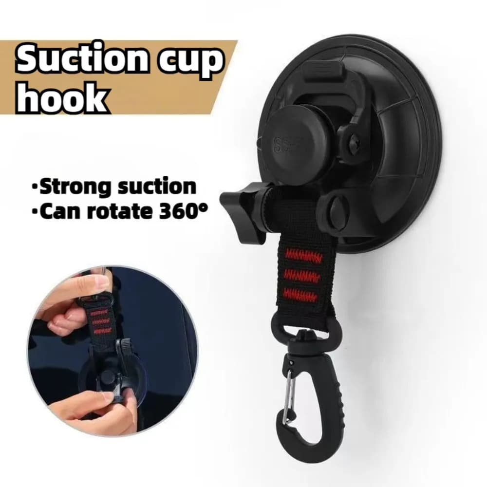 Ganci di fissaggio per tenda, appendiabiti portatile per auto, viaggi, arrampicata, appendiabiti a ventosa resistente, per camper ed escursioni