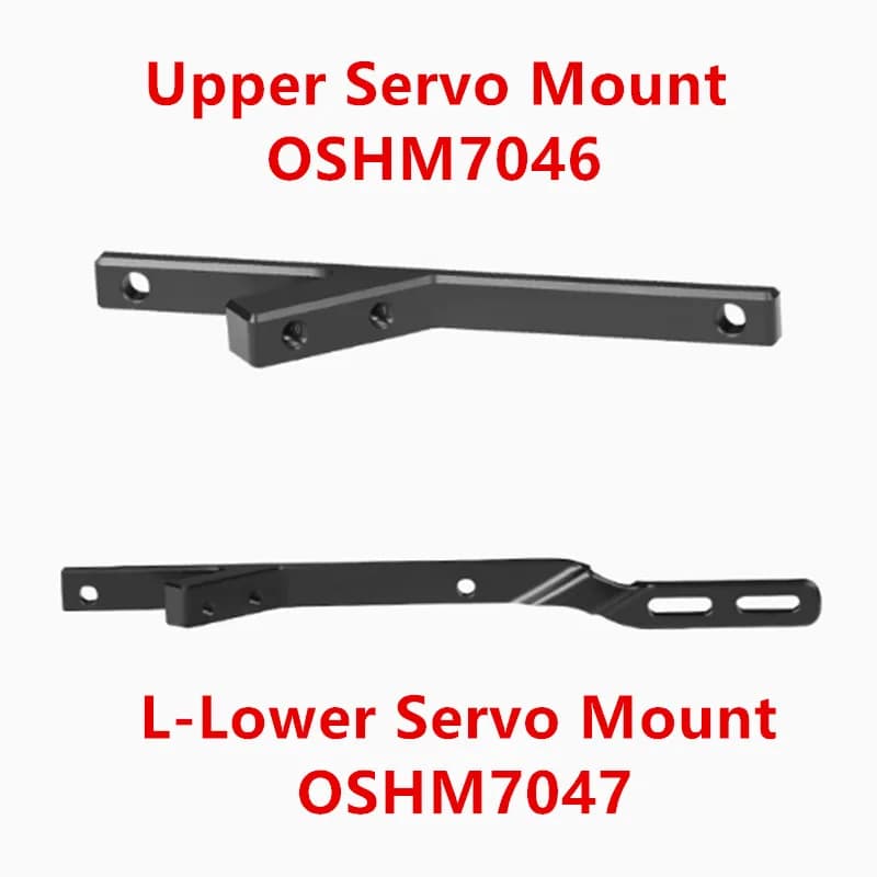 Pezzi di ricambio per elicotteri OMPHOBBY M7 RC Supporto servo superiore OSHM7046 / Supporto servo inferiore L OSHM7047