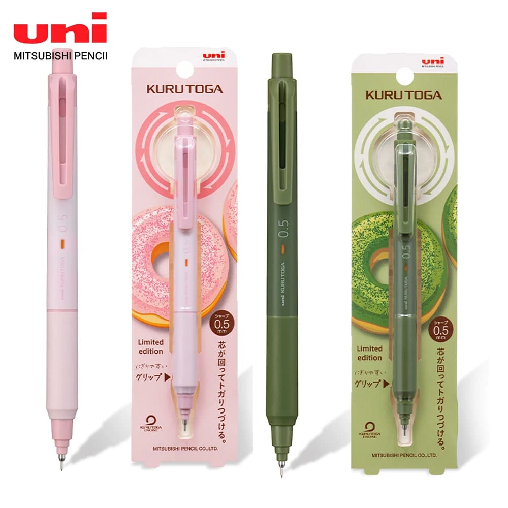 1pcs Japan UNI Mechanical Pencil M5-KS Donut Limited Activity Pencil Drawing Writing 0.5mm Lead Core Rotation School Supplies