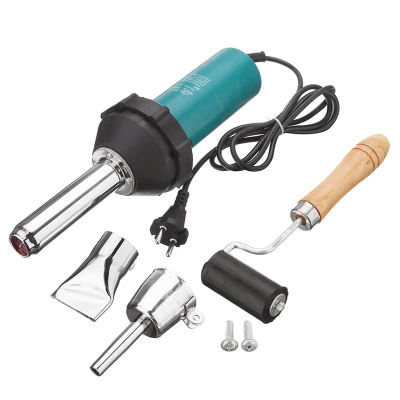 1080W 50Hz AC220V Pistole ad aria calda Saldatore per torcia di saldatura in plastica Kit di strumenti caldi di calore con ugello e saldatrice a rulli