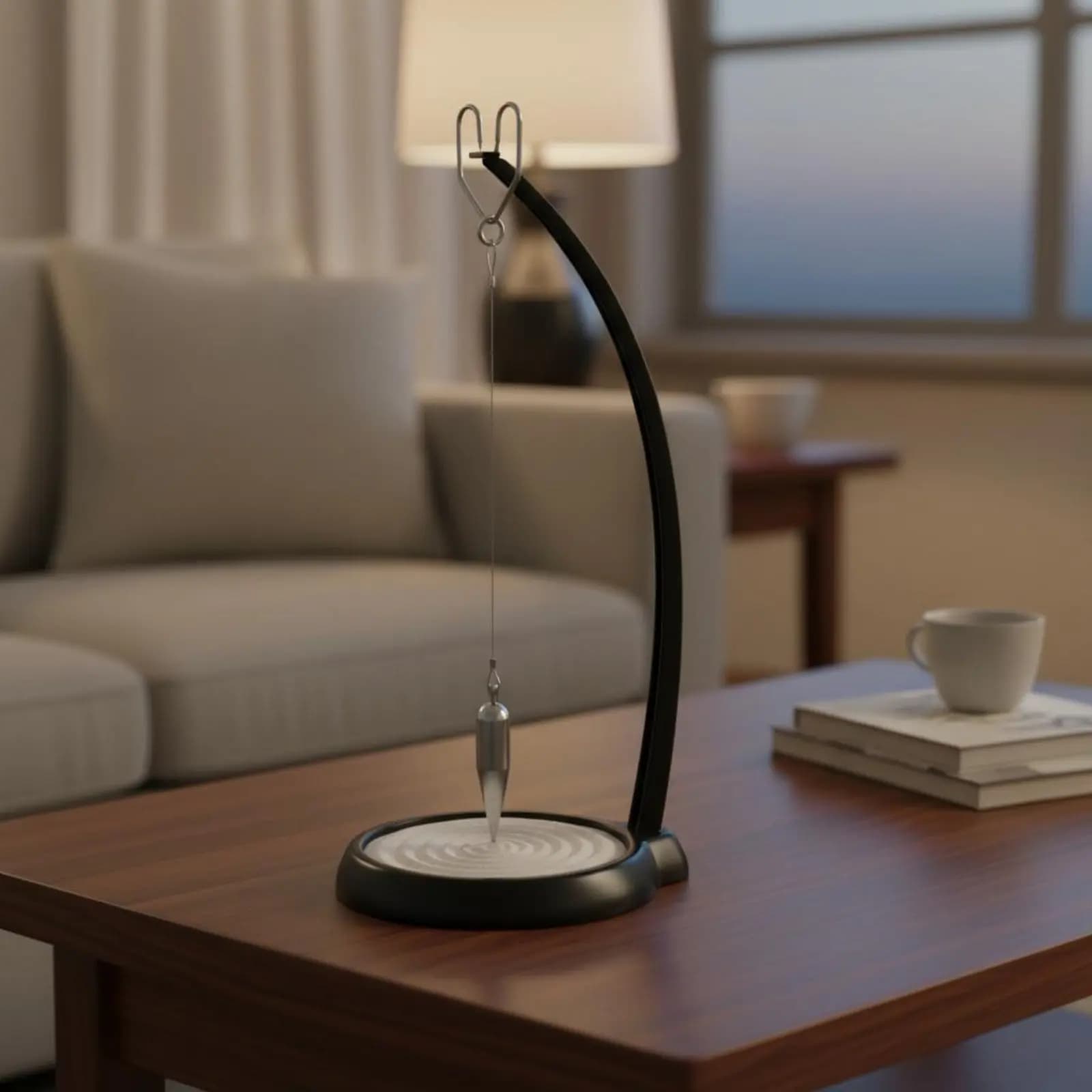 Pendolo di Sabbia Ponderato per Alleviare lo Stress, Scultura Dinamica, Giocattolo Scientifico, Decorazione per la Casa, Meditativo per l'Ufficio