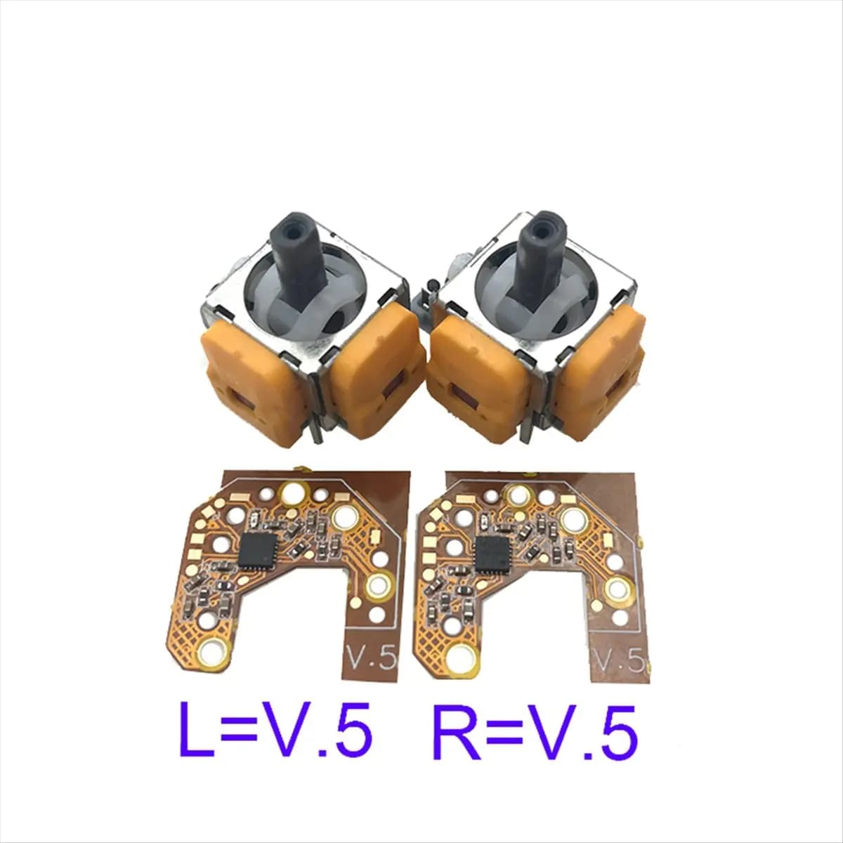 [B63C] Joystick Hall da 2 pezzi + scheda di calibrazione per Gamepad PS5 Effetto Hall e Joystick Hall Calibrazione centro/anello esterno