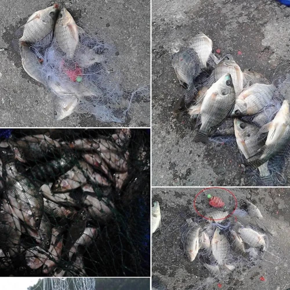 Winter Ice Fishing Trap Mesh Fishing Traps Netting Fish Cast Gill Nets Fishing Net Net Tackle