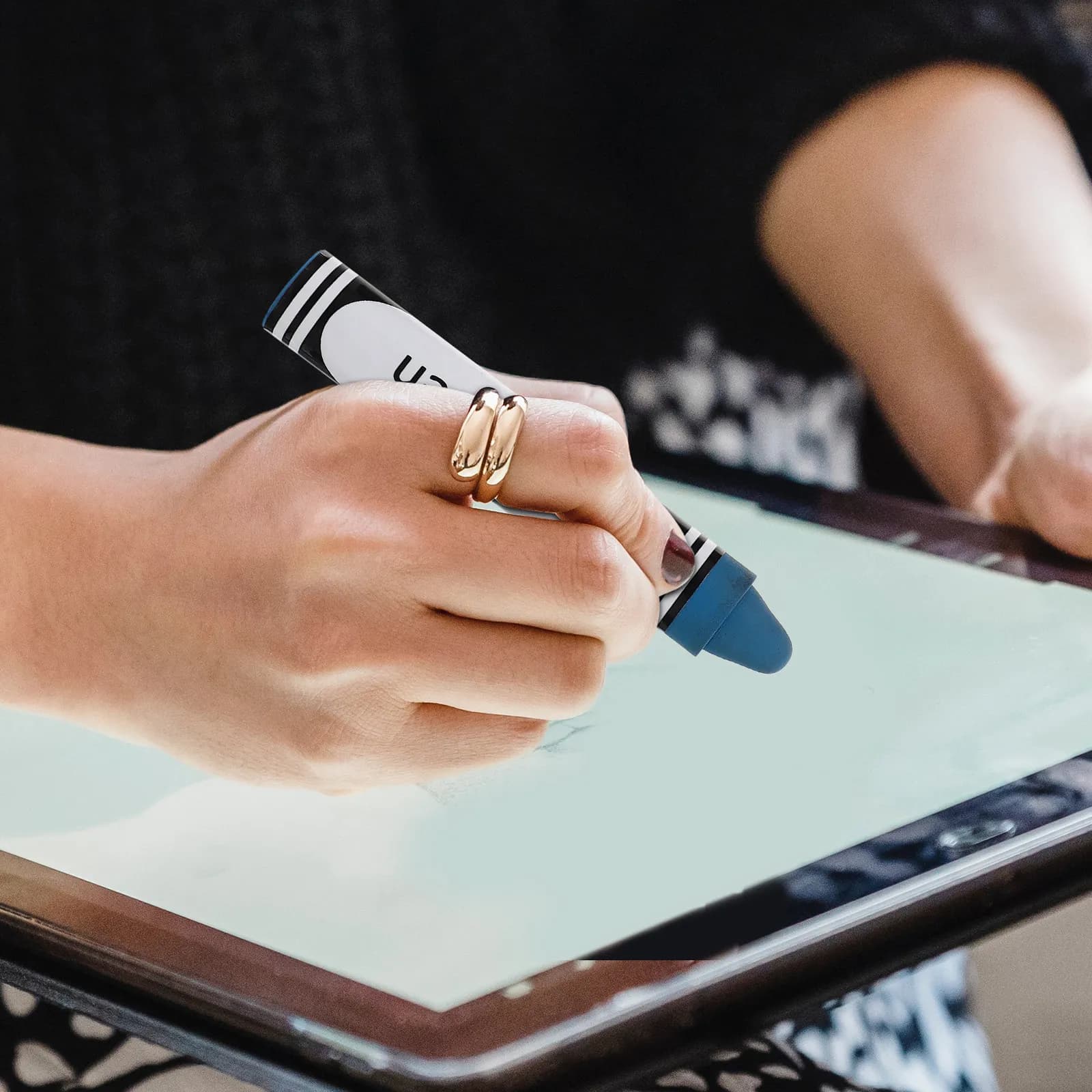 Set di 7 Penne Capacitive in Metallo e Silicone, Stilo per Scrittura Fluida su Smartphone e Tablet, per Disegno di Precisione sullo Schermo
