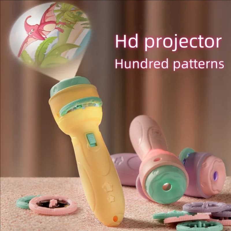 Projector Flashlight Projector for cartoon models bright toy for children lighting toy for early educational development