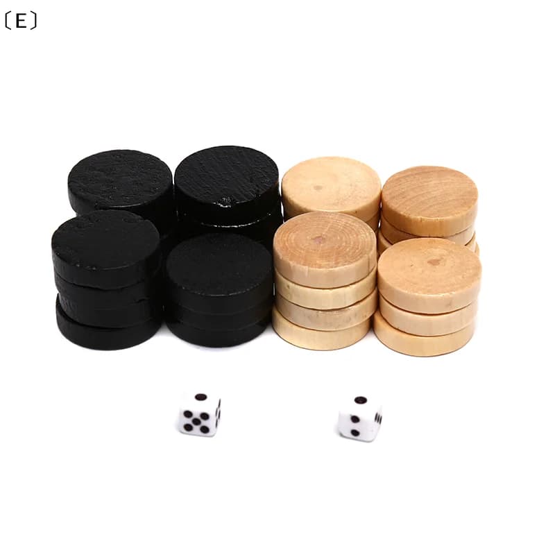 Set di 32 Pezzi per Dama, Backgammon e Scacchi per Bambini, Gioco da Tavolo Educativo 〔Inverno5〕