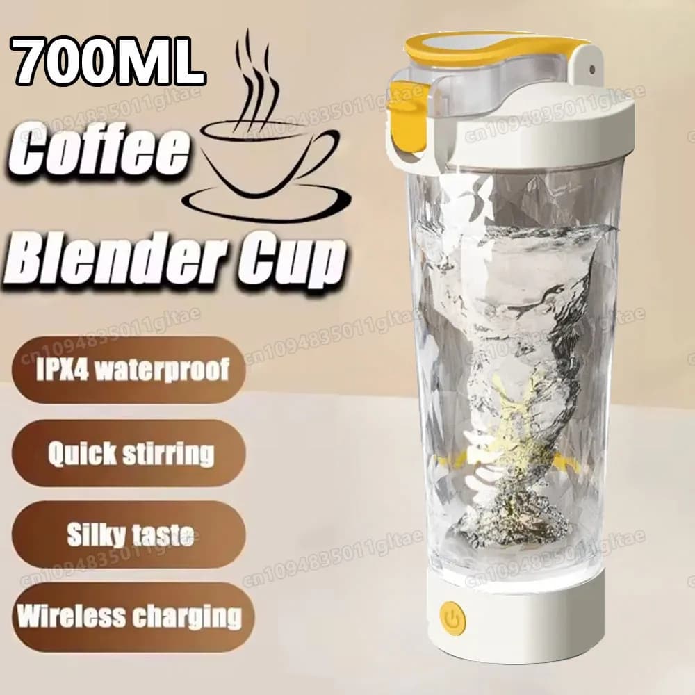 Electric Self Stirring Mug, Protein Powder Milkshake Shaker Bottle ,USB Charging Shaker Cup with Scale 15 Oz Water Cup, BPA Free