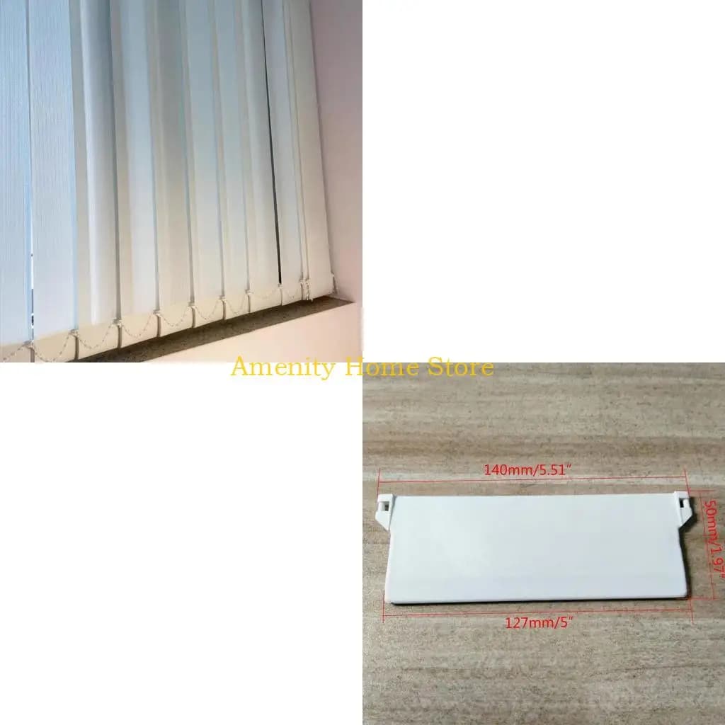 F26C Piastra base in plastica da 127 mm Set 10 pesi inferiori portatili per tende verticali