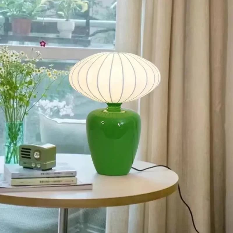 Vintage Ceramics Desk Lamps Retro Silk Table Lights for Children's Room Living Room Study Bedside Table Lamp Bedroom