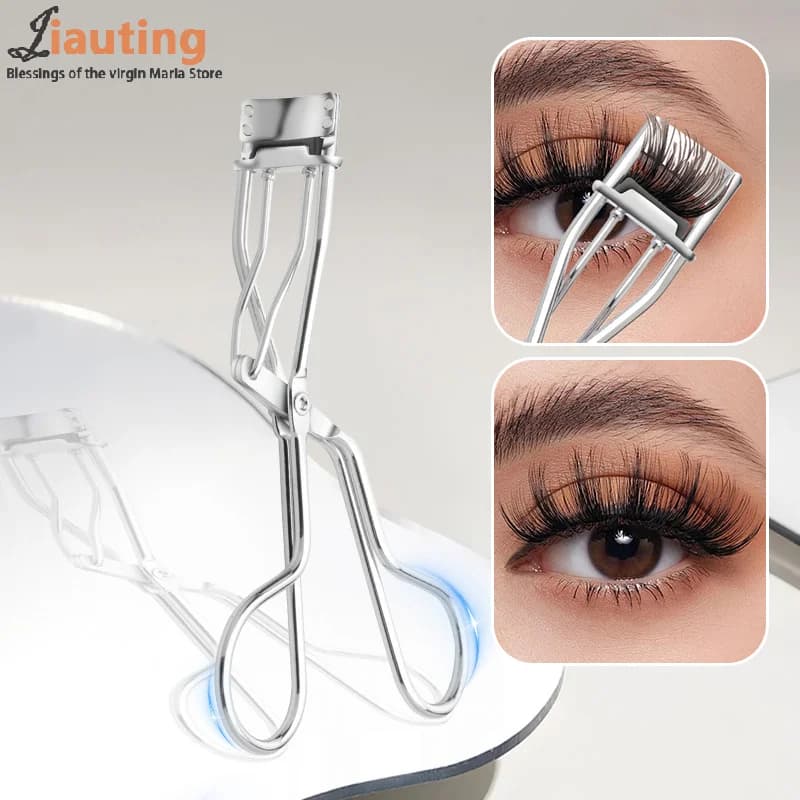 Mini piegaciglia parziale Arricciatura naturale Fiore di sole Estensione ciglia Pinzette per volume Strumento per trucco di bellezza in acciaio inossidabile