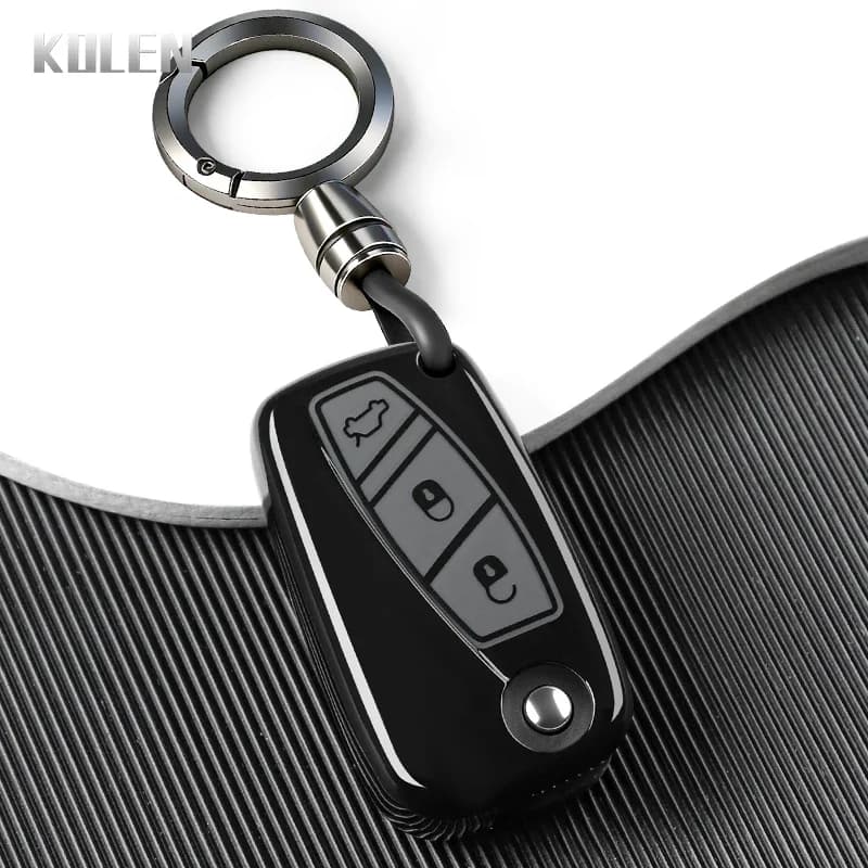 New TPU Car Flip Remote Key Case Cover For FIAT 500 Panda Idea Stilo Ducato Punto Bravo Grande Minibus Doblo Protector Keychain