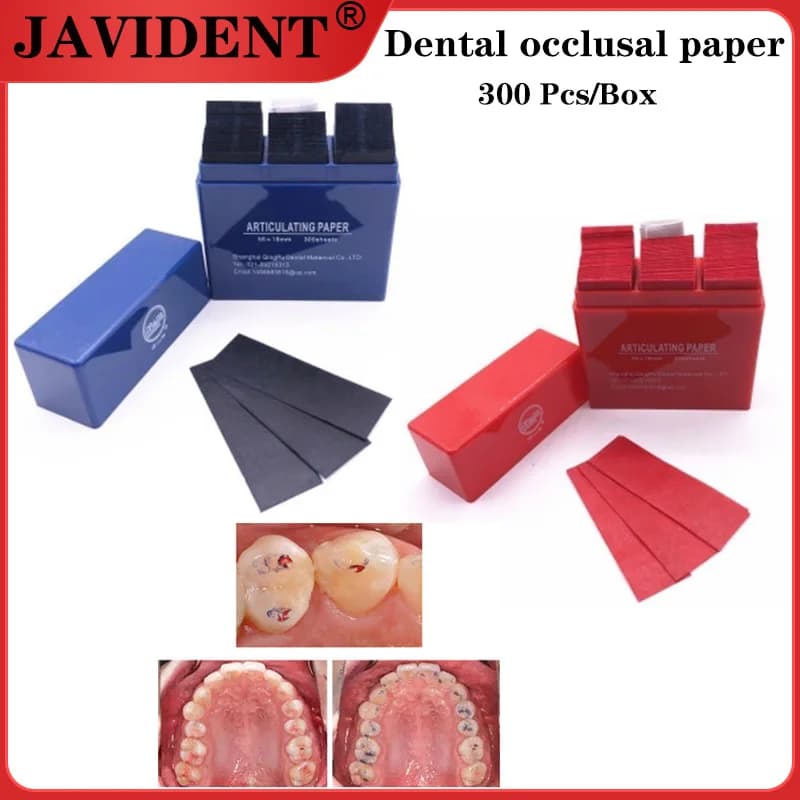 Dental occlusal paper material Nifeng Red and blue Oral dental impression Occlusal strips front-back teeth whitening