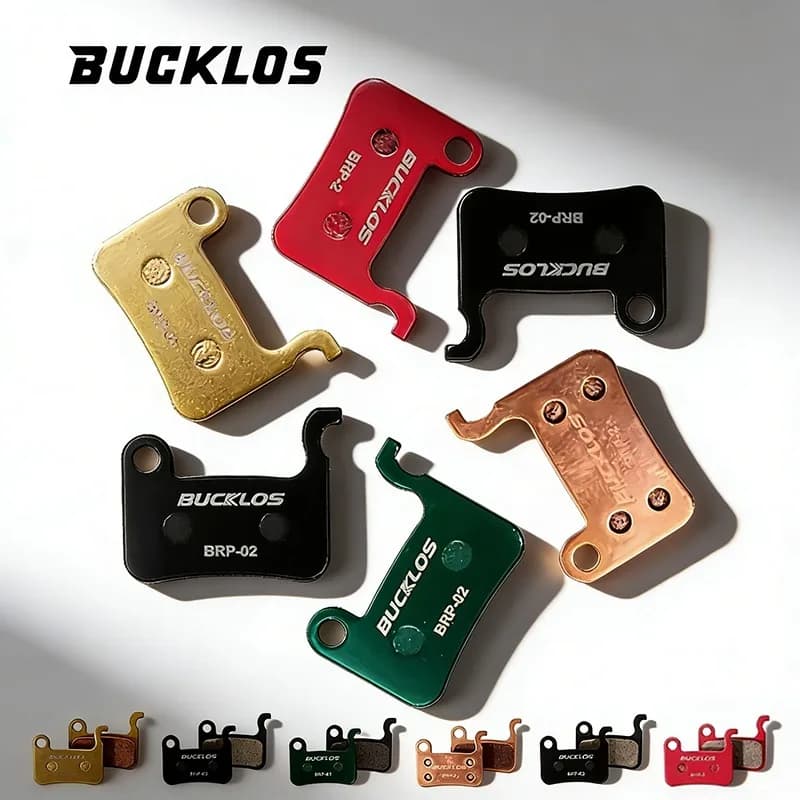 Pastiglie freno BUCKLOS in resina/ceramica/a base di rame/metallo sinterizzato, resistenti all'usura, per freni idraulici, ricambi per biciclette
