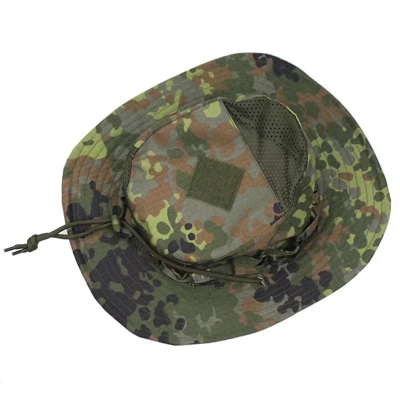 Nuovo Cappello Boonie Tattico Mimetico da Caccia con Tesa Larga, Cappello da Sole Pieghevole Morbido per Uomo, Sport all'Aperto, Pesca, Escursionismo