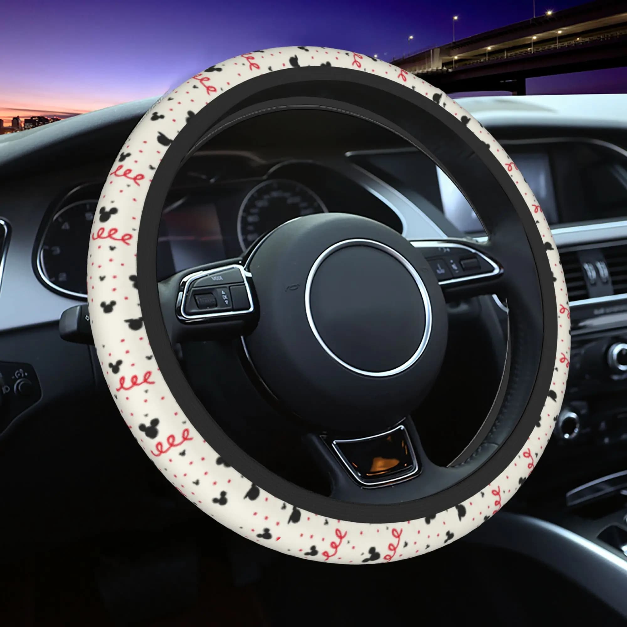 Car cover Mickey and Minnie Mouse, slip cover, interior accessories for car