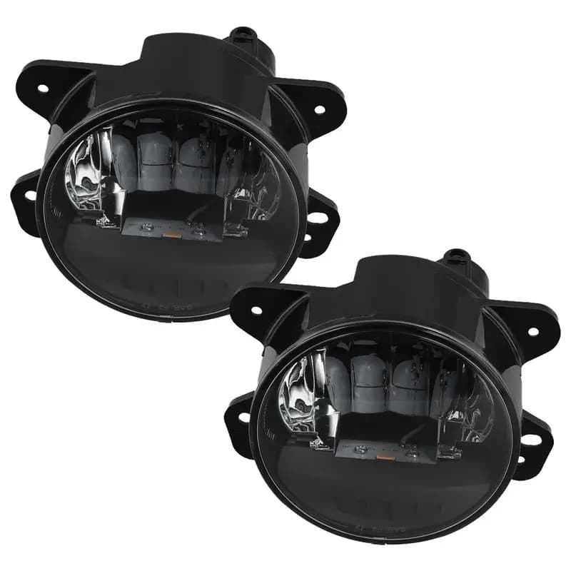 Gruppo Fari Fendinebbia Anteriori per Jeep Wrangler JL 2018-2024, Luci Diurne LED Gialle DRL, Faro Stradale
