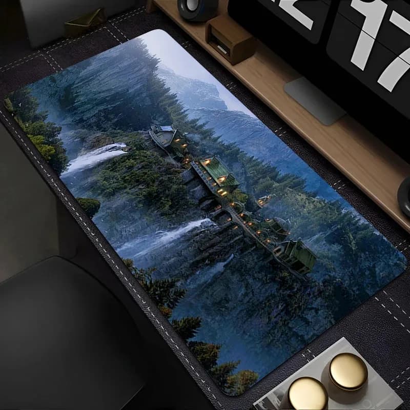 VIKAMA Gaming mouse pad for laptop, anti-slip and absorbent laptop mouse mat, themed keyboard mat The Lord of the Rings, computer desk mat